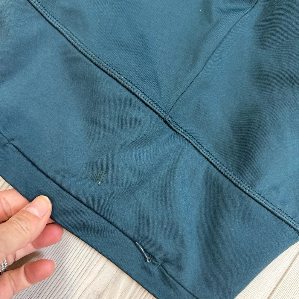 Victoria's Secret ON POINT Athletic Leggings Teal LIVE Flare Pants XS Ruched